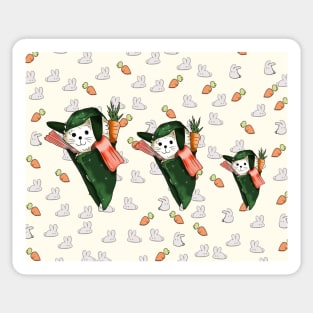 cartoon bunny sushi temaki Sticker